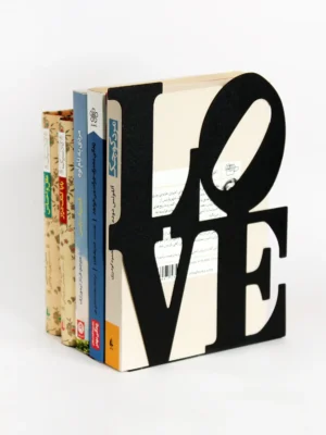 نگهدارنده کتاب مدل LOVE گلسو