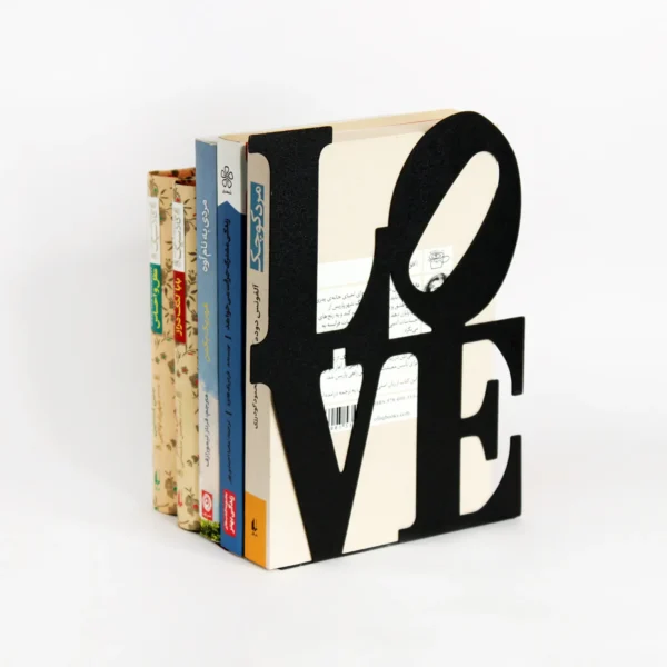 نگهدارنده کتاب مدل LOVE گلسو