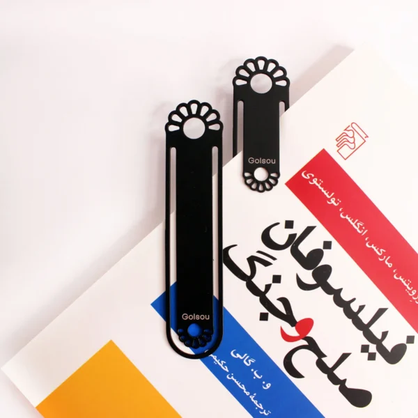 بوک مارک فلزی مدل لوتوس گلسو 