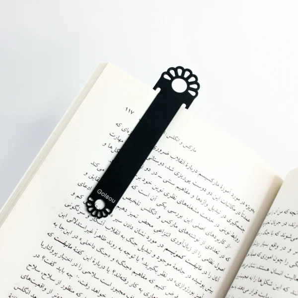 بوک مارک فلزی مدل لوتوس گلسو 