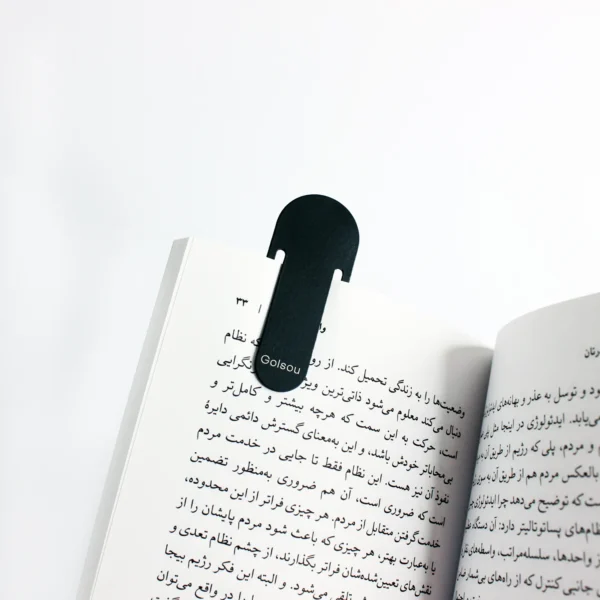 بوک مارک فلزی مدل ساده گلسو